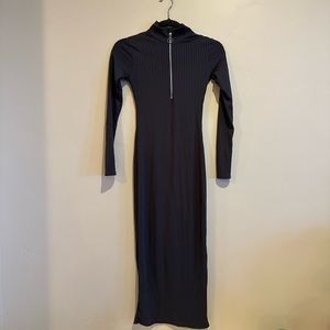 Nasty Gal Zip Front Maxi Dress